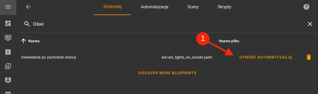 Dodanie nowej automatyzacji