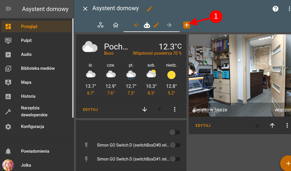 Konfiguracja interfejsu użytkownika